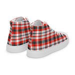 Plaid Tartan Men High Top Sneakers Clan Renton Plaid Converse High Tops Sneakers, Converse Christmas Sneakers