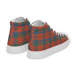 Plaid Tartan Men High Top Sneakers Clan Robertson Ancient Plaid Converse High Tops Sneakers, Converse Christmas Sneakers