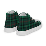 Plaid Tartan Men High Top Sneakers Clan Ross Hunting Modern Plaid Converse High Tops Sneakers, Converse Christmas Sneakers
