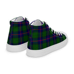 Plaid Tartan Men High Top Sneakers Clan Shaw Modern Plaid Converse High Tops Sneakers, Converse Christmas Sneakers