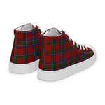 Plaid Tartan Men High Top Sneakers Clan Sinclair Plaid Converse High Tops Sneakers, Converse Christmas Sneakers