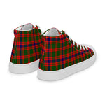 Plaid Tartan Men High Top Sneakers Clan Skene Plaid Converse High Tops Sneakers, Converse Christmas Sneakers