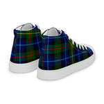 Plaid Tartan Men High Top Sneakers Clan Smith Modern Plaid Converse High Tops Sneakers, Converse Christmas Sneakers