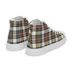 Plaid Tartan Men High Top Sneakers Clan Stewart Dress Ancient Plaid Converse High Tops Sneakers, Converse Christmas Sneakers