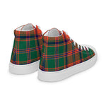 Plaid Tartan Men High Top Sneakers Clan Stewart of Appin Ancient Plaid Converse High Tops Sneakers, Converse Christmas Sneakers