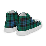 Plaid Tartan Men High Top Sneakers Clan Stewart Old Ancient Plaid Converse High Tops Sneakers, Converse Christmas Sneakers