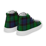 Plaid Tartan Men High Top Sneakers Clan Stewart Old Modern Plaid Converse High Tops Sneakers, Converse Christmas Sneakers
