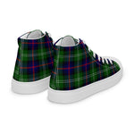 Plaid Tartan Men High Top Sneakers Clan Sutherland Modern Plaid Converse High Tops Sneakers, Converse Christmas Sneakers