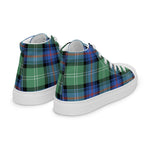 Plaid Tartan Men High Top Sneakers Clan Sutherland Old Ancient Plaid Converse High Tops Sneakers, Converse Christmas Sneakers