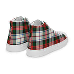 Scotstee Shop - Scotstee Shop Plaid Tartan High Top Sneakers Clan MacDuff Dress Modern Plaid Converse High Tops Sneakers, Converse Christmas Sneakers