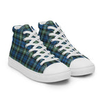 Tartan Men High Top Shoes Clan Lamont Ancient Plaid Converse High Tops Sneakers, Converse Christmas Sneakers Plaid High Top Shoes For Men