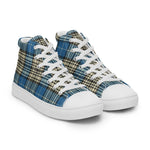 Tartan Men High Top Shoes Clan Napier Ancient Plaid Converse High Tops Sneakers, Converse Christmas Sneakers Plaid High Top Shoes For Men
