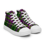 Tartan Men High Top Shoes Clan Taylor Plaid Converse High Tops Sneakers, Converse Christmas Sneakers Plaid High Top Shoes For Men