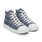 Tartan Men High Top Shoes Clan Tweedie Plaid Converse High Tops Sneakers, Converse Christmas Sneakers Plaid High Top Shoes For Men