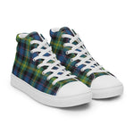 Plaid Tartan Men High Top Sneakers Clan Watson Ancient Plaid Converse High Tops Sneakers, Converse Christmas Sneakers