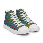 Plaid Tartan Men High Top Sneakers Clan Whitelaw Ancient Plaid Converse High Tops Sneakers, Converse Christmas Sneakers