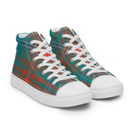 Plaid Tartan Men High Top Sneakers Clan Wilson Ancient Plaid Converse High Tops Sneakers, Converse Christmas Sneakers