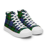 Plaid Tartan Men High Top Sneakers Clan Paterson Ancient Plaid Converse High Tops Sneakers, Converse Christmas Sneakers