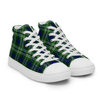 Plaid Tartan Men High Top Sneakers Clan Purves Plaid Converse High Tops Sneakers, Converse Christmas Sneakers