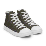 Plaid Tartan Men High Top Sneakers Clan Renn Faire Plaid Converse High Tops Sneakers, Converse Christmas Sneakers