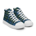 Plaid Tartan Men High Top Sneakers Clan Robertson Hunting Ancient Plaid Converse High Tops Sneakers, Converse Christmas Sneakers