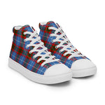 Plaid Tartan Men High Top Sneakers Clan Skirving Plaid Converse High Tops Sneakers, Converse Christmas Sneakers