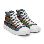 Plaid Tartan Men High Top Sneakers Clan Stirling Plaid Converse High Tops Sneakers, Converse Christmas Sneakers