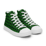 Scotstee Shop - Scotstee Shop Plaid Tartan High Top Sneakers Clan MacArthur Hunting Plaid Converse High Tops Sneakers, Converse Christmas Sneakers