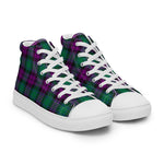 Scotstee Shop - Scotstee Shop Plaid Tartan High Top Sneakers Clan MacArthur Milton Plaid Converse High Tops Sneakers, Converse Christmas Sneakers