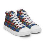 Scotstee Shop - Scotstee Shop Plaid Tartan High Top Sneakers Clan MacBeth Modern Plaid Converse High Tops Sneakers, Converse Christmas Sneakers