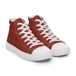 Scotstee Shop - Scotstee Shop Plaid Tartan High Top Sneakers Clan MacDougall Modern Plaid Converse High Tops Sneakers, Converse Christmas Sneakers