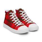 Scotstee Shop - Scotstee Shop Plaid Tartan High Top Sneakers Clan MacDougall Plaid Converse High Tops Sneakers, Converse Christmas Sneakers
