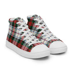 Scotstee Shop - Scotstee Shop Plaid Tartan High Top Sneakers Clan MacDuff Dress Modern Plaid Converse High Tops Sneakers, Converse Christmas Sneakers