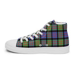 Scotstee Shop - Scotstee Shop Plaid Tartan High Top Sneakers Clan Macdonald Of Ranald Plaid Converse High Tops Sneakers, Converse Christmas Sneakers