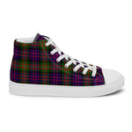 Scotstee Shop - Scotstee Shop Plaid Tartan High Top Sneakers Clan MacDonell Of Glengarry Modern Plaid Converse High Tops Sneakers, Converse Christmas Sneakers