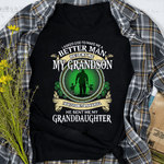 Scotstee Shop - Mens I Asked God To Make Me A Better Man He Sent Me My Grandson Father Day Shirts