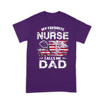 Scotstee Shop - Mens My Favorite Nurse Calls Me Dad Fathers Day Gifts Papa nurse t shirts