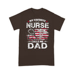 Scotstee Shop - Mens My Favorite Nurse Calls Me Dad Fathers Day Gifts Papa nurse t shirts