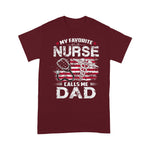 Scotstee Shop - Mens My Favorite Nurse Calls Me Dad Fathers Day Gifts Papa nurse t shirts