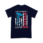 Scotstee Shop - Mens My Favorite Nurse Calls Me Papa USA Flag Father's Day 4th Of July Shirt Nurse 4th of July Shirt