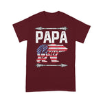 Scotstee Shop - Mens Papa Bear American Flag 4th of July Father's Day Gift Dad 4th Of July Shirt