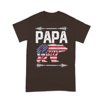 Scotstee Shop - Mens Papa Bear American Flag 4th of July Father's Day Gift Dad 4th Of July Shirt