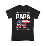 Scotstee Shop - Mens Papa Bear American Flag 4th of July Father's Day Gift Dad 4th Of July Shirt