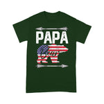 Scotstee Shop - Mens Papa Bear American Flag 4th of July Father's Day Gift Dad 4th Of July Shirt