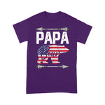 Scotstee Shop - Mens Papa Bear American Flag 4th of July Father's Day Gift Dad 4th Of July Shirt
