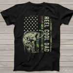 Scotstee Shop - Mens Reel Cool Dad Camouflage American Flag Father's Day 4th Of July Shirt