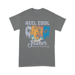Scotstee Shop - Mens Reel Cool Father Shirt Funny American Flag Fishing Father Day Shirts