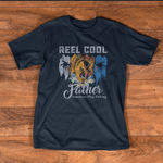 Scotstee Shop - Mens Reel Cool Father Shirt Funny American Flag Fishing Father Day Shirts