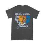 Scotstee Shop - Mens Reel Cool Father Shirt Funny American Flag Fishing Father Day Shirts
