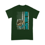 Scotstee Shop - Mens Reel Cool Poppy Fishing Father's Day Gift American Flag 4th Of July Shirt